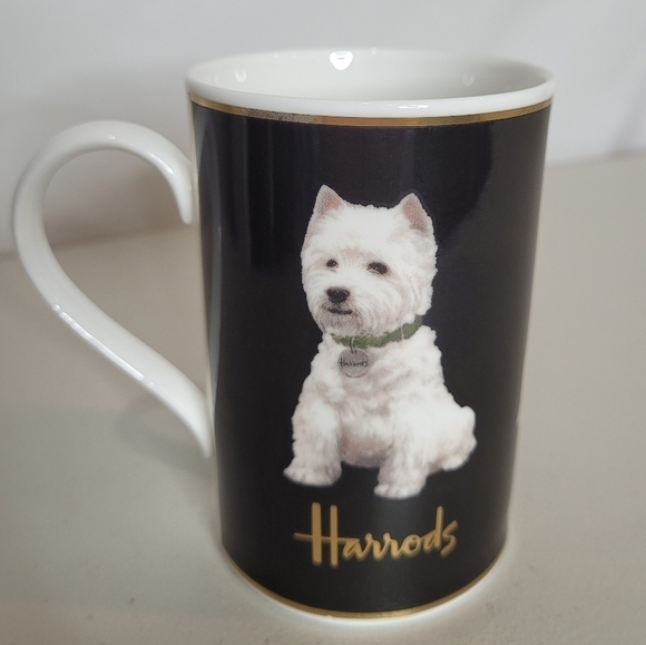 Harrods Westie Mug Fine Bone China Made in England - Picture 1 of 6